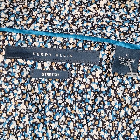 PERRY ELLIS FLORAL SHIRT SZ L MEN'S - Picture 13 of 13